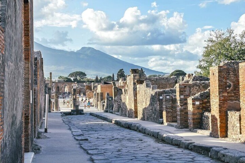 Tour from Naples Pompeii with MaxiMall Shopping