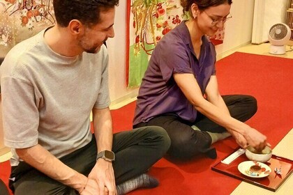 Tea Ceremony with Japanese Harp Performance in Kyoto
