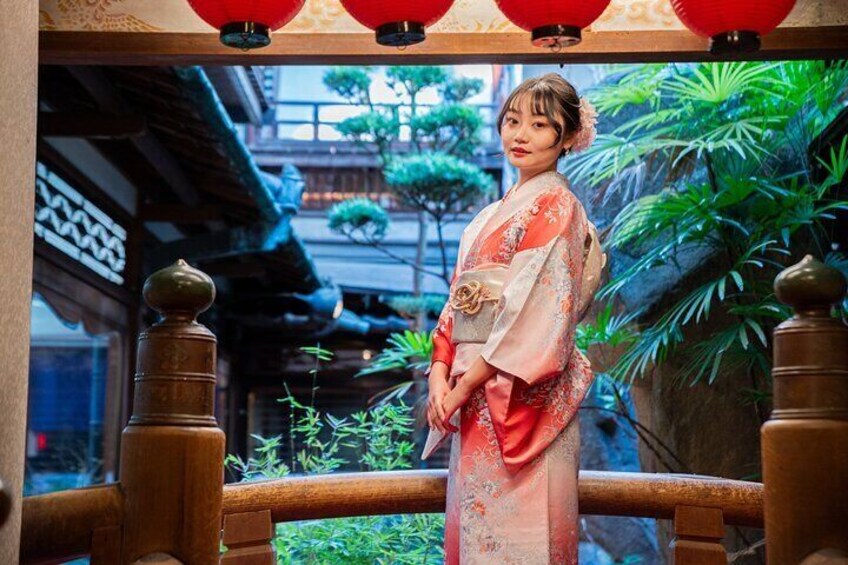 Local Nishinari Walking with Kimonos and Photo Shooting
