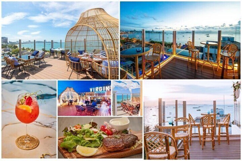 Full Day Pattaya Beach with Halal Lunch and Rooftop Sunset 