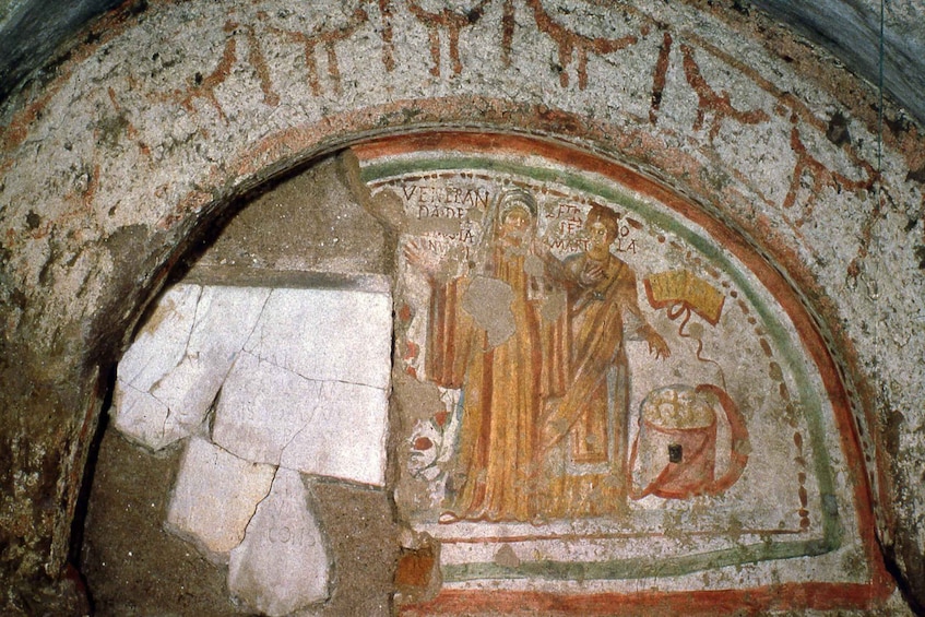 Picture 1 for Activity Rome: Catacombs of Domitilla Entry Ticket & Guided Tour