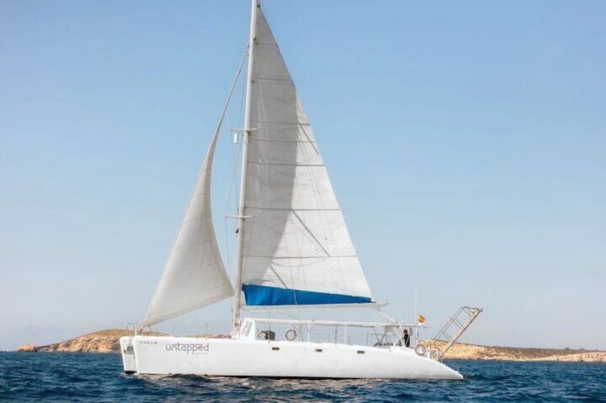 Ocean Catamaran Cruise Ibiza with Unlimited Drinks and BBQ