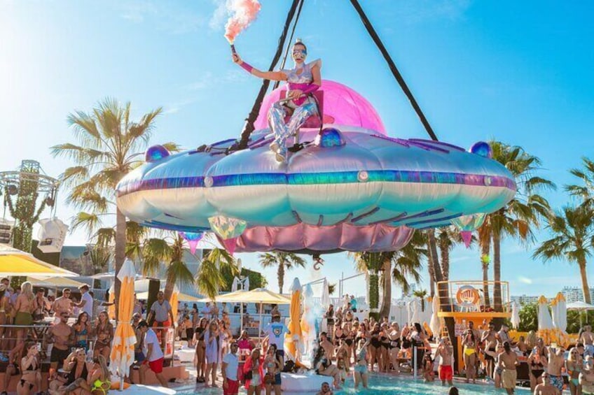 Ibiza Pool Party and Club Tour including O Beach and Eden Club