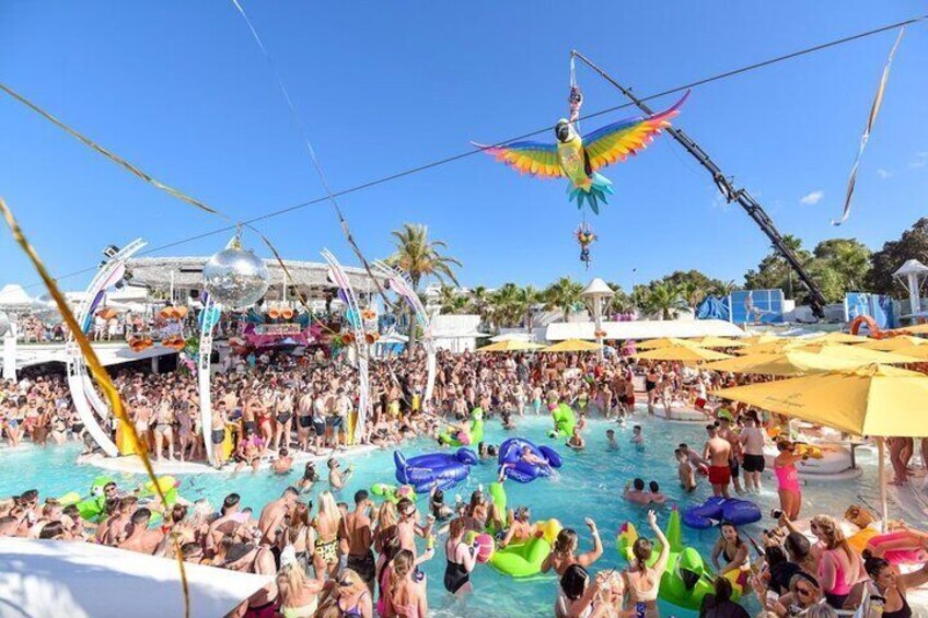 Ibiza Pool Party and Club Tour including O Beach and Eden Club