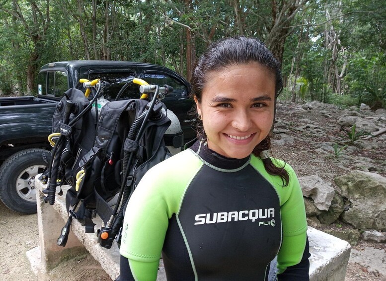 Picture 2 for Activity Playa del Carmen: Dual Realm Diving (Cenote + Reef Diving)