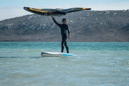 Wingsurf beginner lessons on SUP