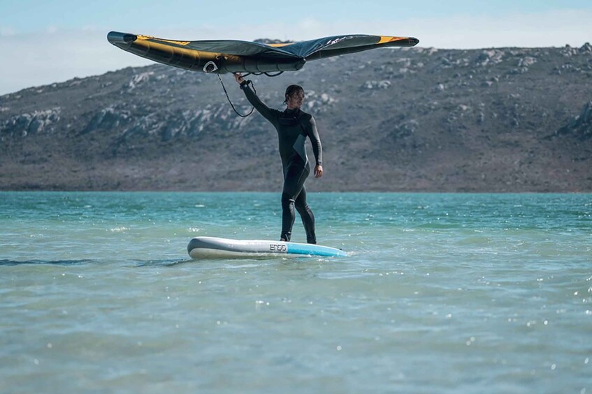 Wingsurf beginner lessons on SUP