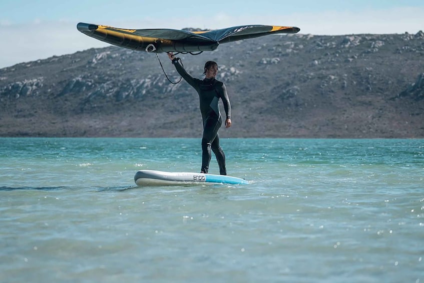 Wingsurf beginner lessons on SUP