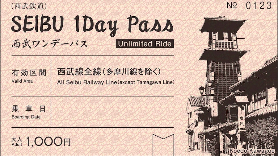 From Tokyo : SEIBU Train 1 Day Pass