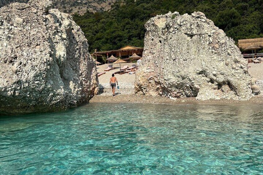 Saranda: Boat Tour to Hidden Caves and Beaches with snorkelling.