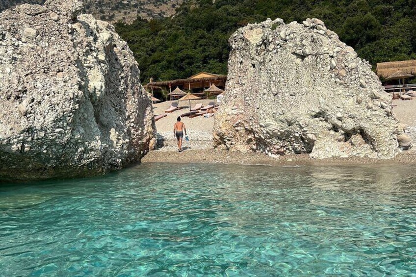 Saranda: Boat Tour to Hidden Caves and Beaches with snorkelling.