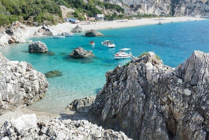 From Sarandë Boat Tour to Kroreza Beach with Snorkeling