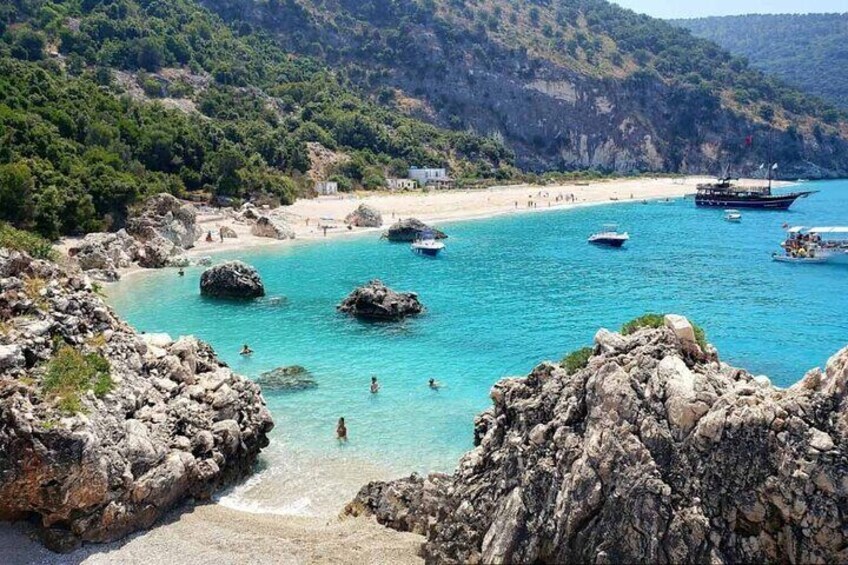 From Sarandë Boat Tour to Kroreza Beach with Snorkeling