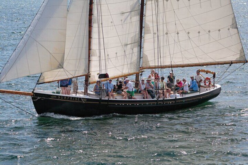 Day Sails and Sunset tours on Schooner Surprise in Camden Maine 