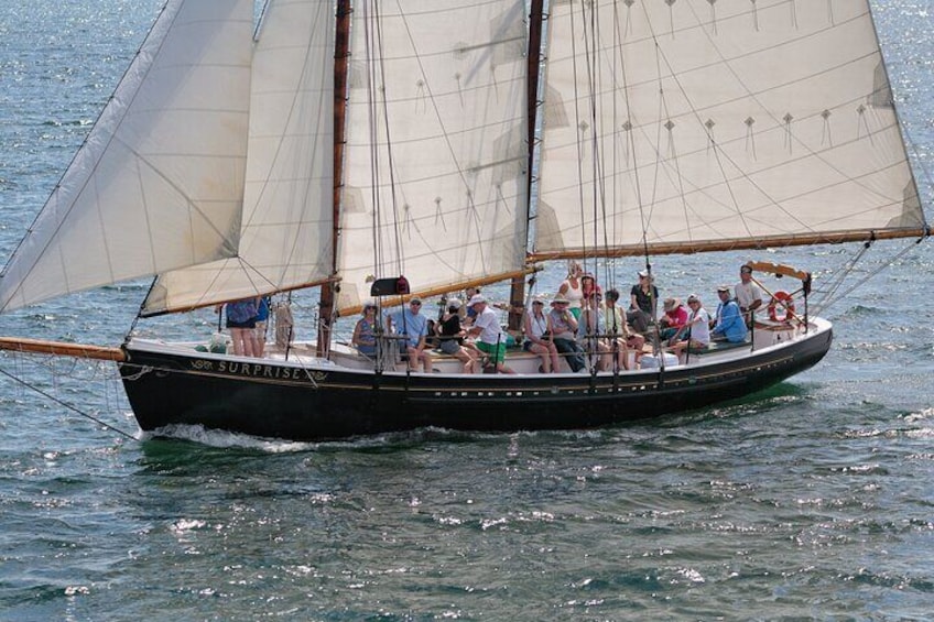 Day Sails and Sunset tours on Schooner Surprise in Camden Maine