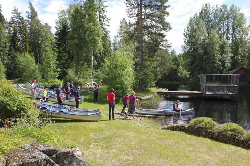 Guided Canoe Tour on the Lake Venjanssjön