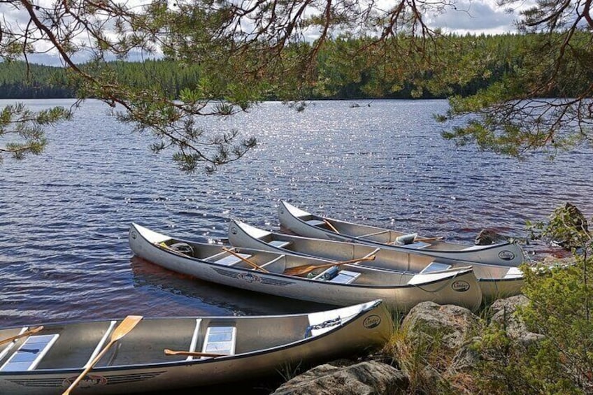 Guided Canoe Tour on the Lake Venjanssjön