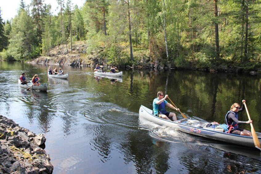 Guided Canoe Tour on the Lake Venjanssjön