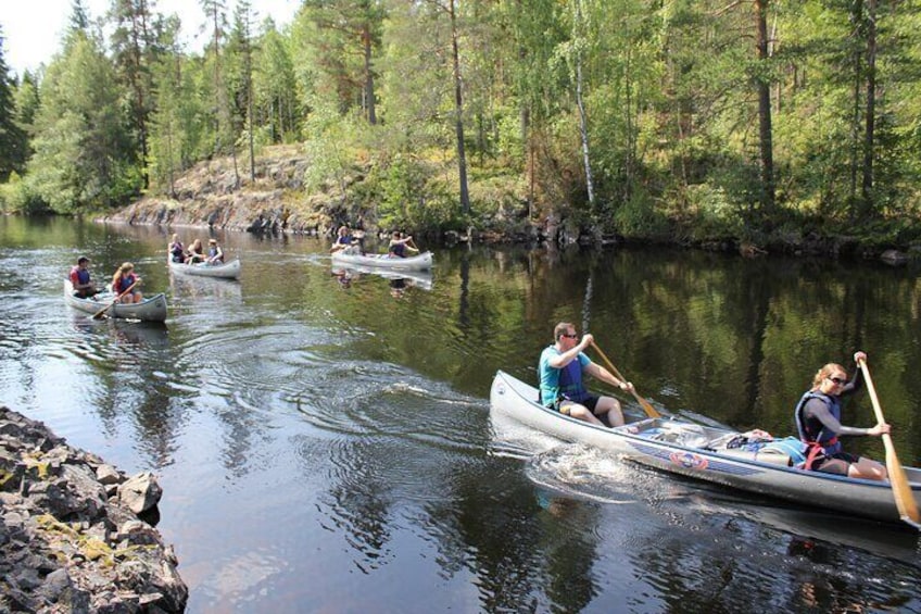 Guided Canoe Tour on the Lake Venjanssjön