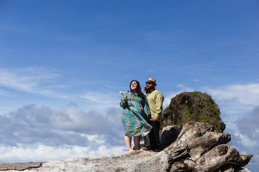 Beach photoshoot in the Costa Rican Pacific Coast
