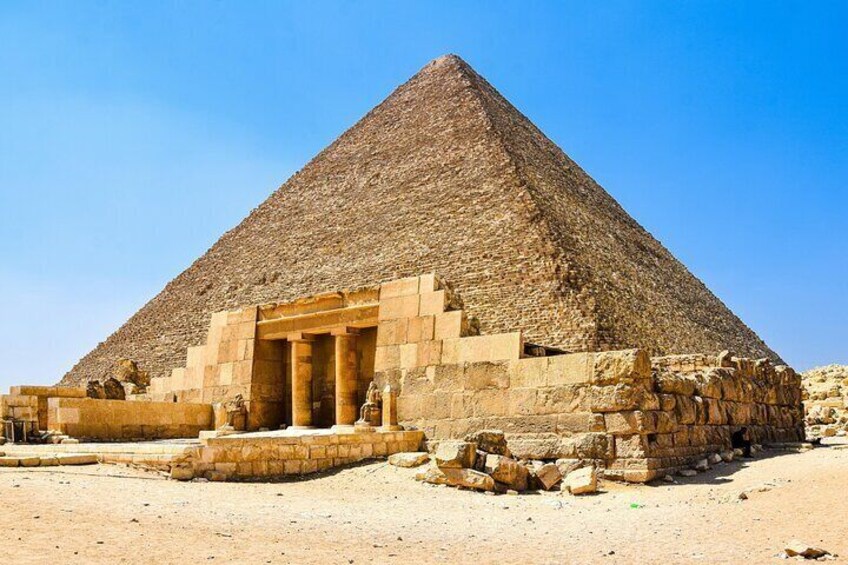 Grand Egyptian Museum and the Pyramids from Suez Port