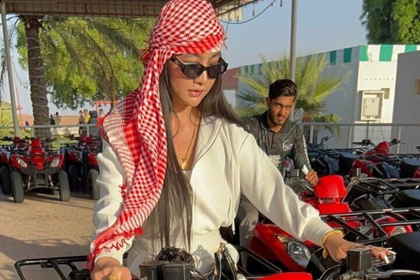 Dubai Desert Safari Red Sand-Dune Bashing-ATV and Belly Dance