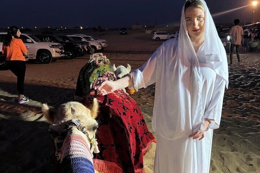 Camel ride in camp area