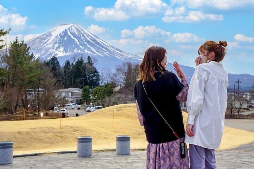 Take pictures with Mt Fuji