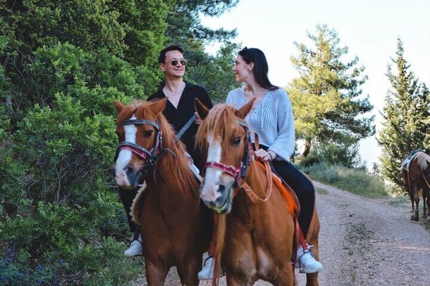 Horse Ride with Mountain Views