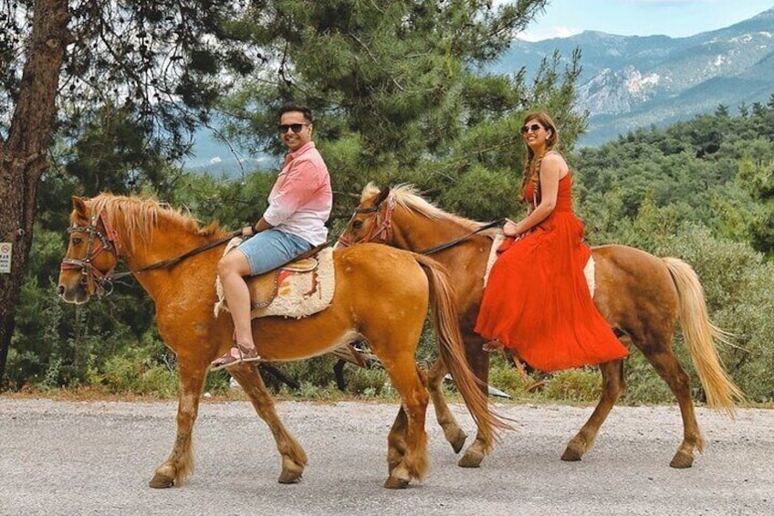 Horse Ride with Mountain Views