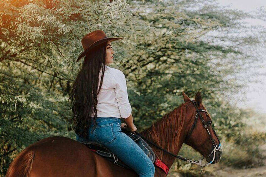 Horse Ride with Mountain Views