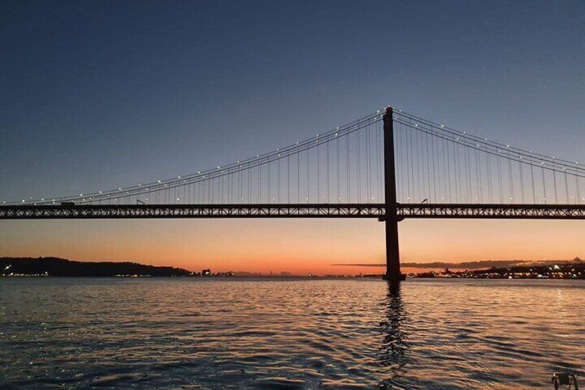 Typical Boat Shared Sunset in Lisbon