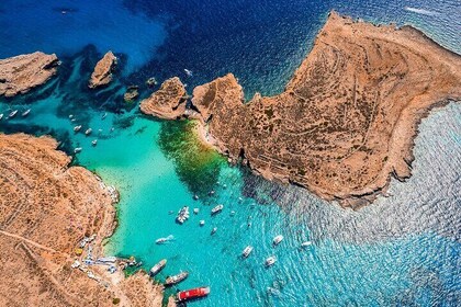 Gozo, Comino & Blue Lagoon Trip by Powerboat from St. Julian's