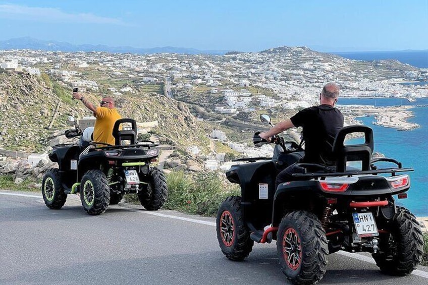 Discover Mykonos ATV Tour with 650cc Quads