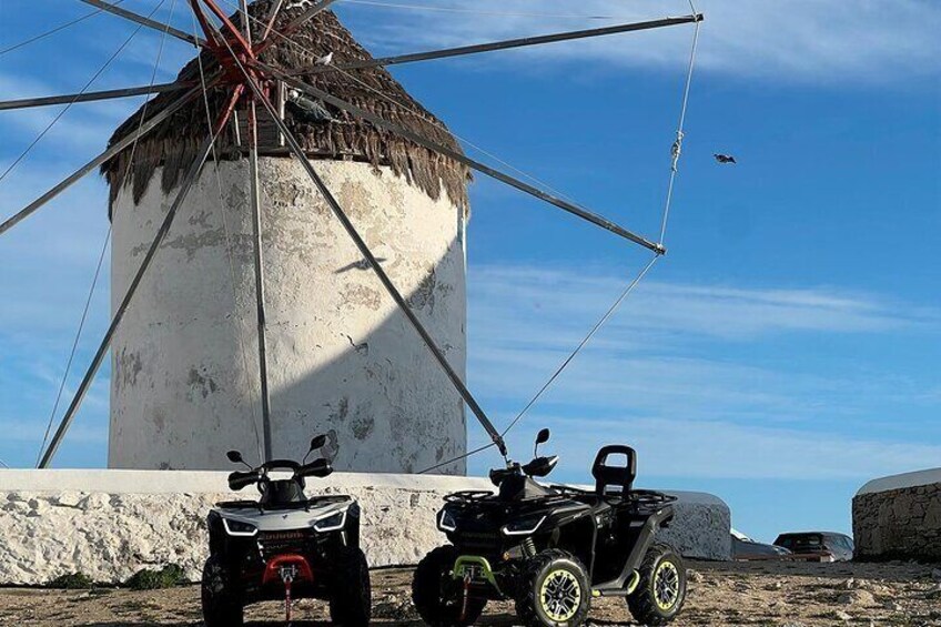 Discover Mykonos ATV Tour with 650cc Quads