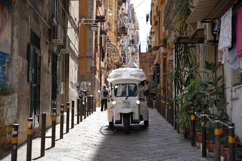 Naples in Tuk Tuk between Panoramas and History and Street Food