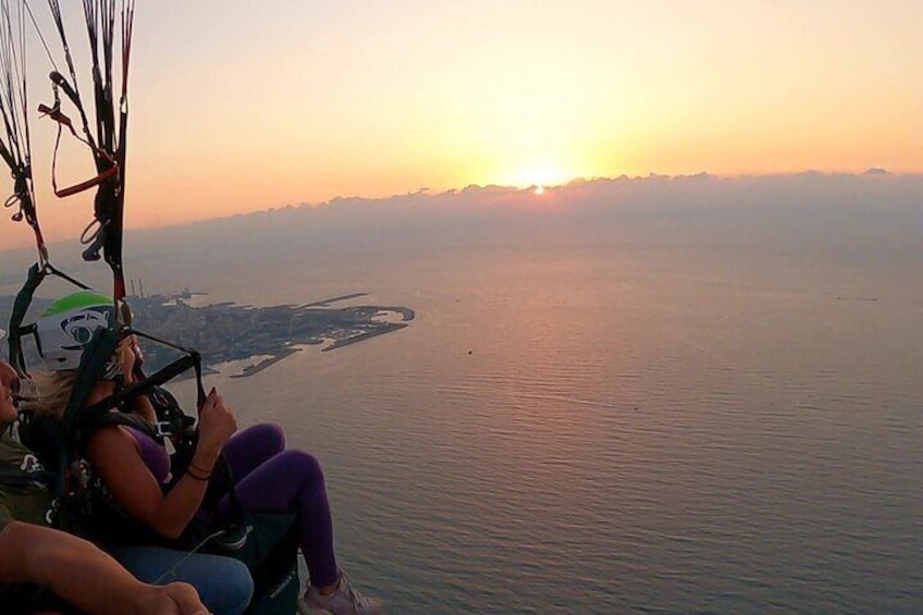 Paragliding activity in Beirut