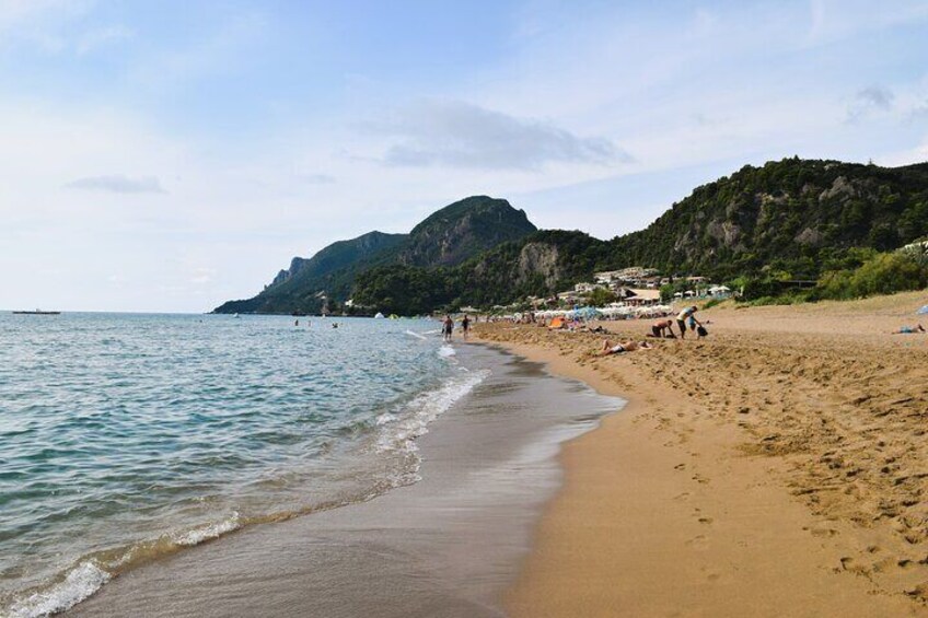 Beach time in Glyfada Beach Corfu!