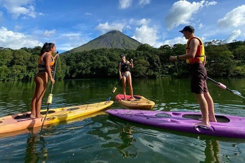 You will have one hour to enjoy our natural lagoon by kayac or paddleboard.