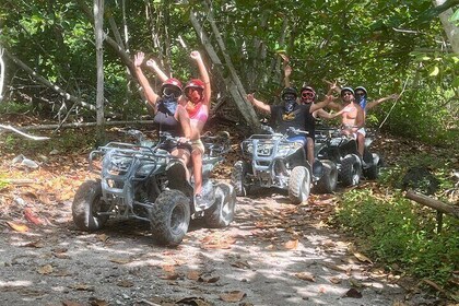 Atv Adventour: Cenote Caverna de Jade, Transportacion & Tequila