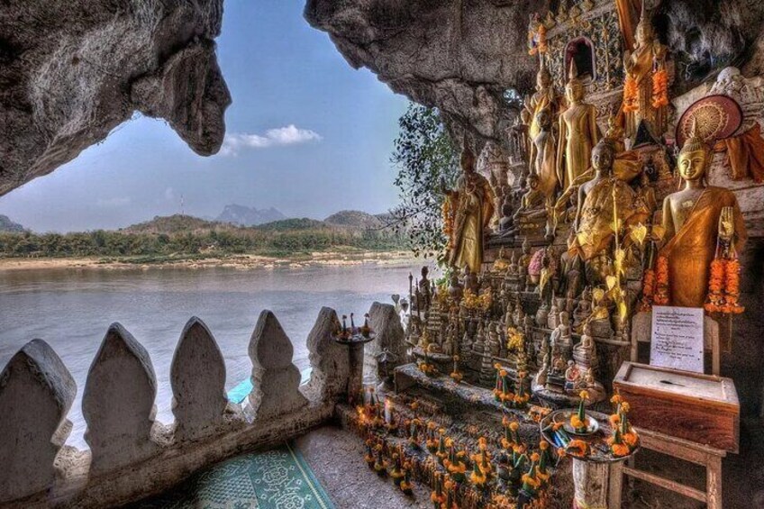 Full Day Group Adventure to Pak Ou Caves and Kuang Si Waterfall