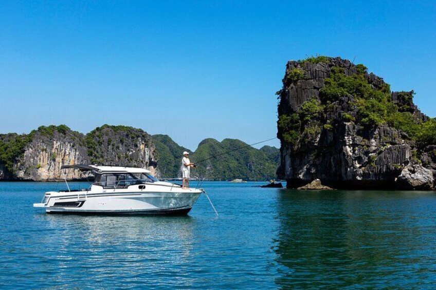 Majestic Sunset Private Yacht Journey on Halong Bay