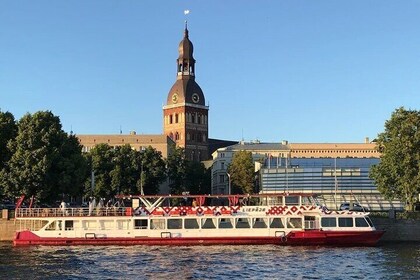 River Boat Tour With Bar and Audio Guide in Daugava