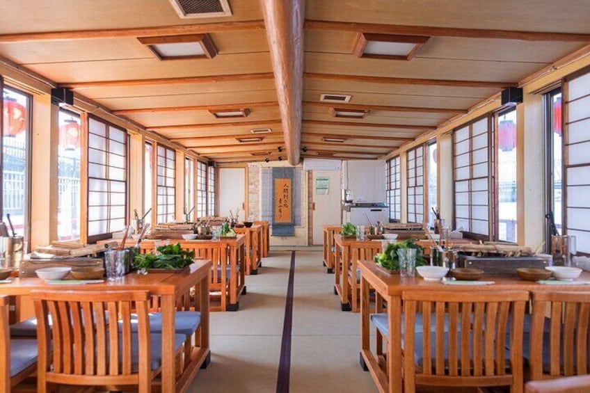 Yakatabune Dinner Cruise with Tokyo Tower &Tradition Show &Drinks