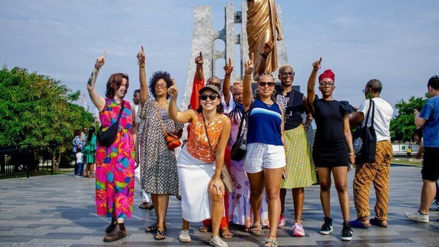 Famous statue of Kwame Nkrumah