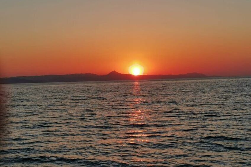 Sunset by the Bay of Gandia
