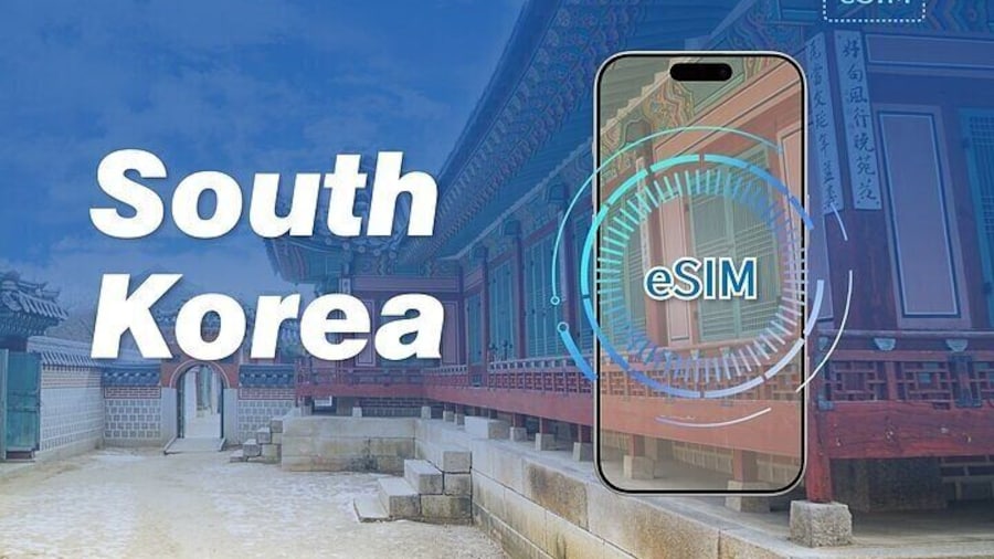 eSIM in South Korea for 1 to 30 Days with 3GB to Unlimited