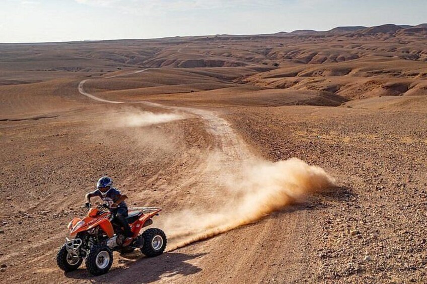 Dinner show and Quad Bike and Camel Ride in Marrakech Desert Tour