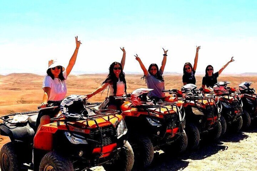 Dinner show and Quad Bike and Camel Ride in Marrakech Desert Tour