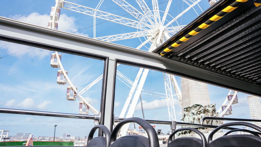 Tootbus Brussels Discovery Hop-on Hop-off bus tour + Ferris Wheel
